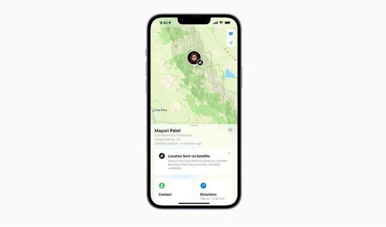 北流苹果14维修分享iPhone14系列中 FindMy功能通过卫星分享位置方法教程 